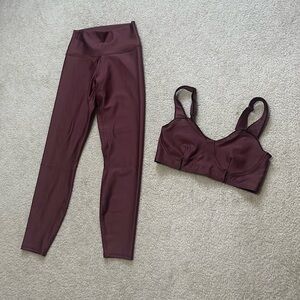 ALO Yoga Burgundy Set S/M